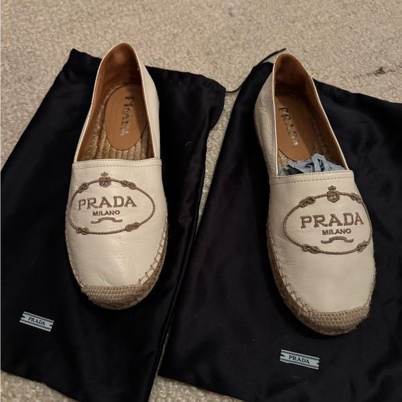 Prada Milano Beige Espadrilles